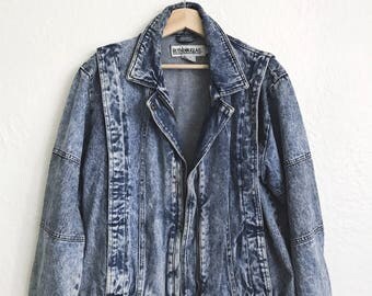 1980s Acid Wash Denim Jacket