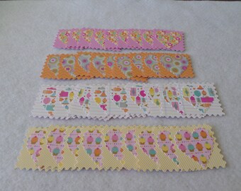 36 Heart themed cardstock embellishments, handmade, for paper crafting, card making, scrapbooking