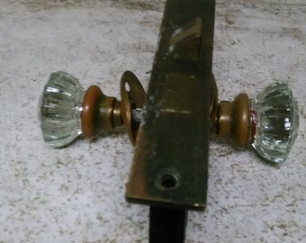 Glass door knob and latch