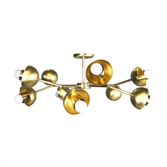 Crown Cup Flush Mount Chandelier Lighting Midcentury Modern Like This Item