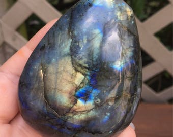 Large Labradorite Palm Stone