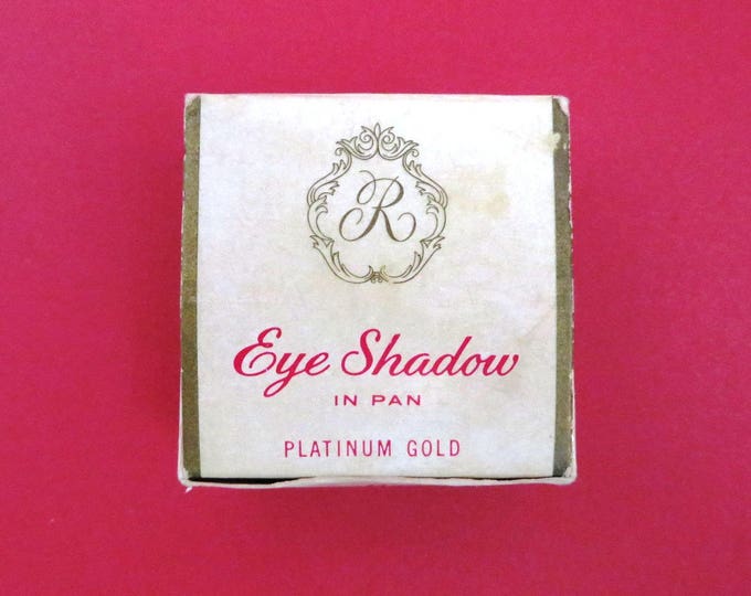 Revlon Eye Shadow - Vintage 1960s New Old Stock, Platinum Gold Shadow, Collector's Makeup, Made in USA