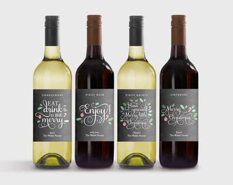 wine bottle label template