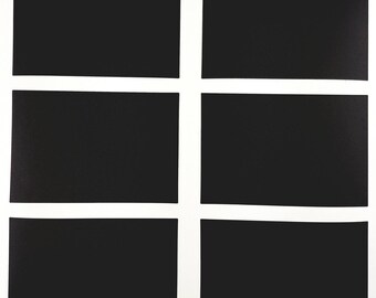 Large Chalkboard Labels (24 Rectangle Decal - 6cm x 9cm) : Blackboard Wedding Gift Tag Stickers