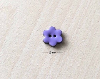 Pretty "flowers" lilac size: 15 mm