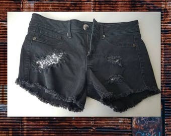 Faded N Distressed Cutoff Shorts size 11