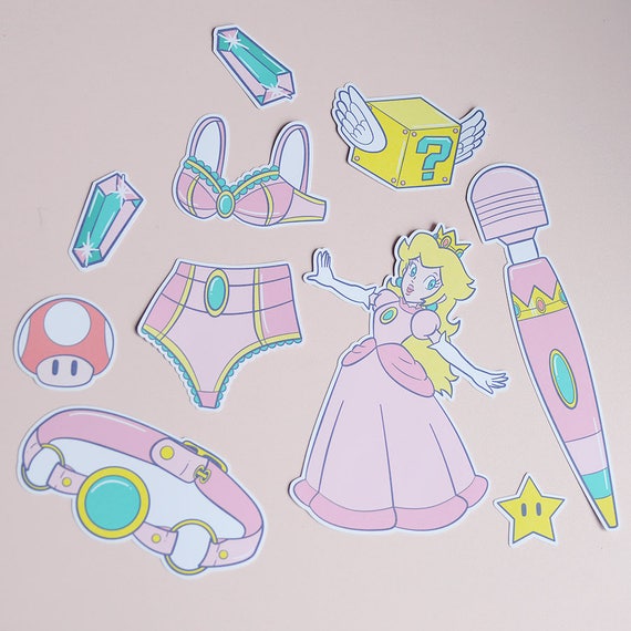 Peachy Princess Peach Style Sticker Pack