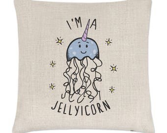 I'm A Jellyicorn Linen Cushion Cover