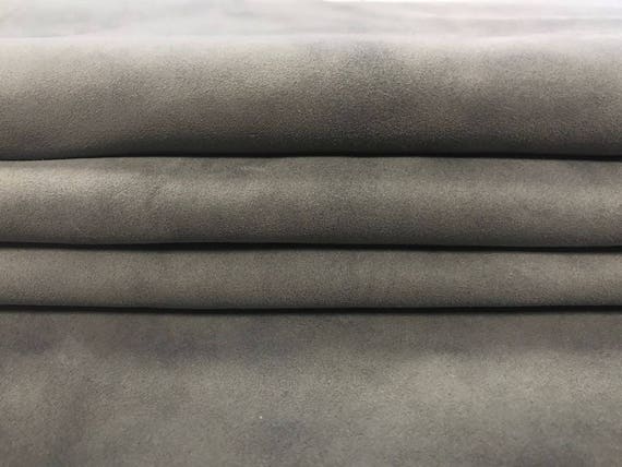 fabric & suede calfskin dark gray & gray