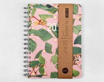 2017 2018 Planner with a high quality paper! Colorful leaves A5 Diary! Weekly daily Calendar Calendario Kalender Agenda Journal! November