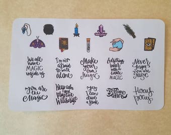 Witchy Stickers Half Sheet