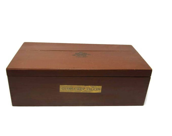 Vintage Large Cigar Box / Vintage Cuesta Rey Cigar Ambassador Cabinet Tobacciana / Drug Store Display Compartment Cigars Box Tampa Florida