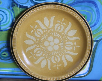Vintage 1970's Stoneware Dinner Plate- japan- Pueblo