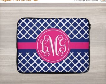 SALE - Monogram Laptop Sleeve - Personalized Laptop Sleeve - Macbook Sleeve - Laptop Bag - Tablet Sleeve - Netbook Case - iPad Sleeve - Quat