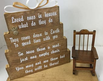 chair empty heaven loved