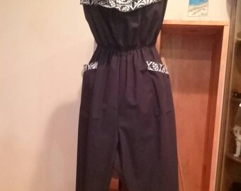 Buttons Up! St. Petersburg Strapless Romper Size L