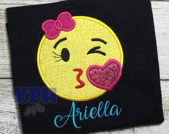 Embroidered Emoji Shirt
