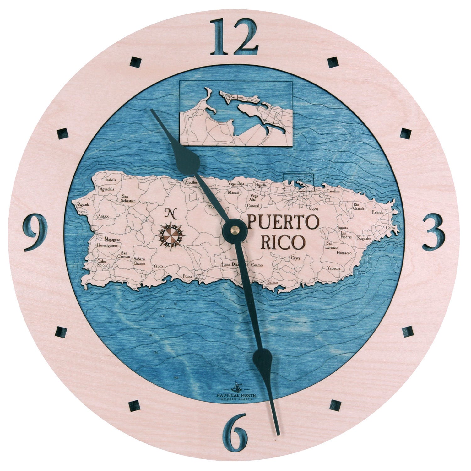 Puerto Rico 12 Clock