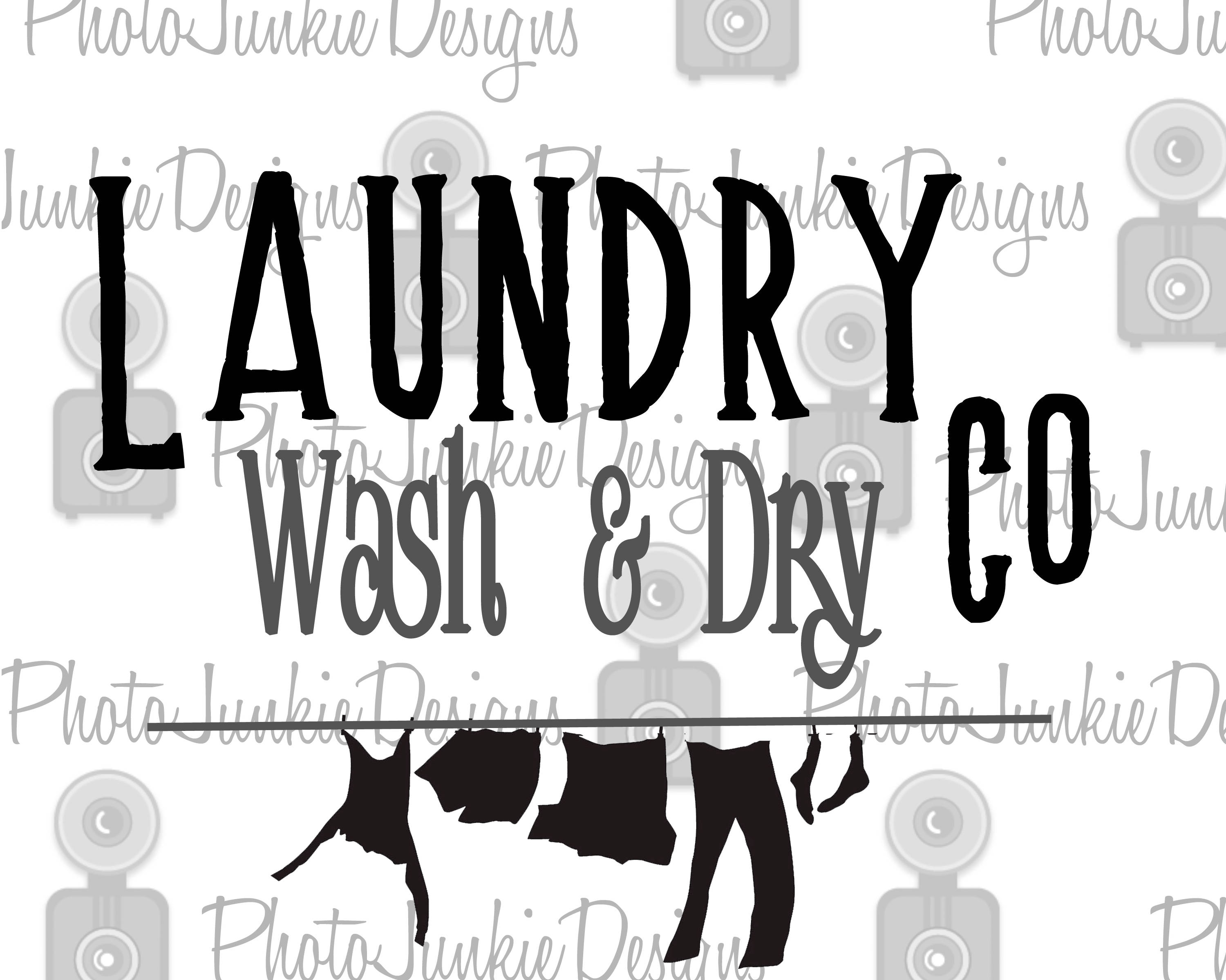 SVG Cutting Laundry Co SVG PNG and Jpeg files