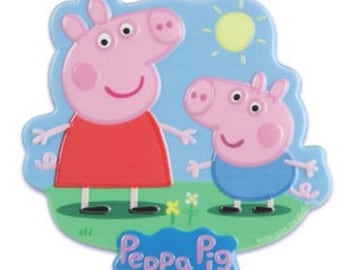 Peppa Pig Cake Topper Plaque