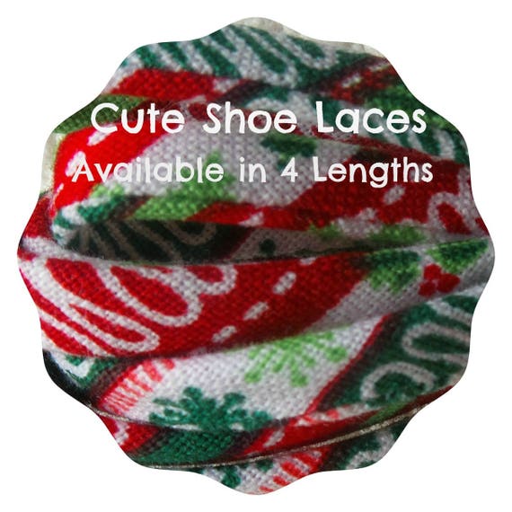 Holiday Shoelaces Seasonal cutelaces Christmas shoe laces