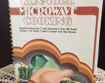 Vintage 1980 Sears Kenmore Microwave Cook Book (GM283)