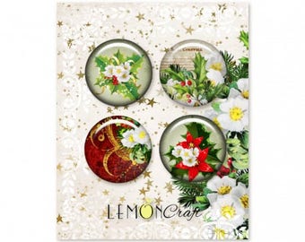 NEW Lemoncraft Christmas Carols Buttons / Badges