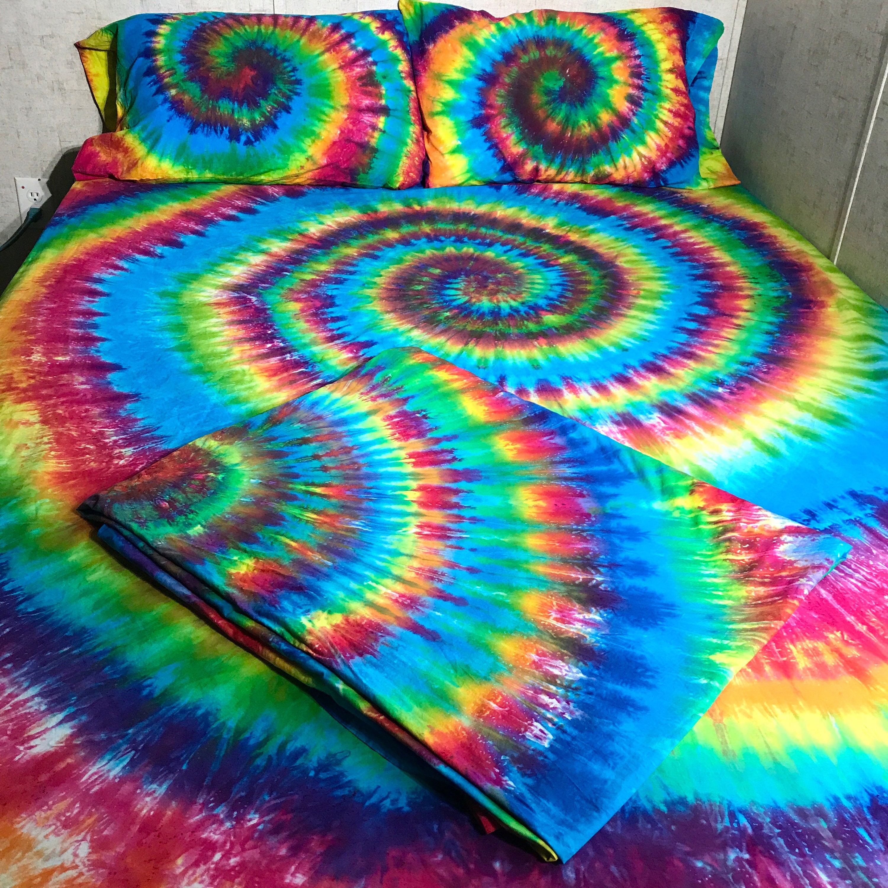 Tie Dye Sheet Set 4 Piece Tie Dye Sheet Set Custom Made