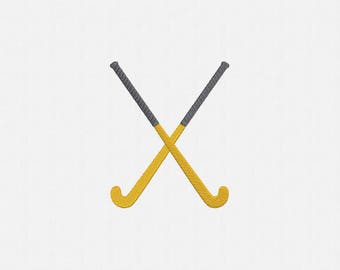 Field Hockey Machine Embroidery Design - 5 Sizes