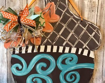 acorn, acorn door hanger, fall door hanger, fall wreath, acorn wreath