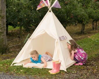 Kids Teepee play tent with poles included