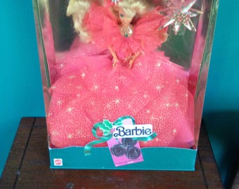 happy holidays special edition barbie 1990