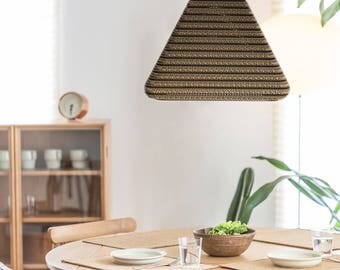 Eco friendly, natural, cozy lampshade. |Pyramis001|