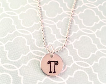 Greek letter Necklace, Greek Life, Sorority necklace, College Gift, Big Sis, Little Sis, Best Friend gift, initial necklace, Go Greek
