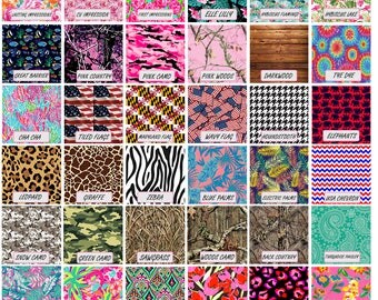 Patterned Heat Transfer Vinyl 12 x 12 Inch Craft HTV, Lilly HTV, Paisley HTV, shirt vinyl, patterned htv