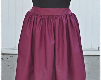 Burgundy Cotton Tower of Terror LadyTremaine Mother Gothel Jasmine Gryffindor Character Bounding Skirt in Plus size 2X