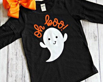 Toddler Halloween Shirt, Ghost Shirt, Boo Shirt, Halloween Shirt for Girls, Halloween, Ghost, Halloween Outfit, Oh Boo Shirt