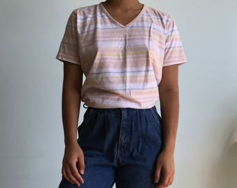 Vintage sz S/M pastel shirt