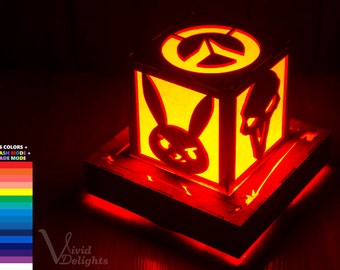 OVERWATCH inspired Color Changing Lantern with wall powered base