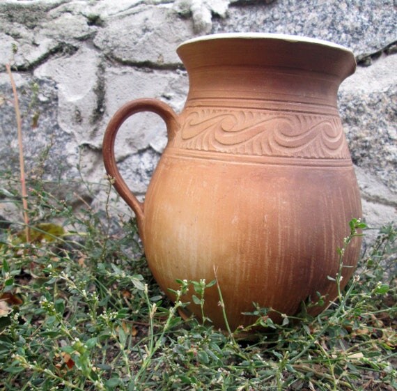rustic drink pitcher rustic drink jug uniqe jug pottery for