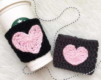 Coffee Cozy - Coffee Sleeve - Coffee Cup Cozy - Cup Sleeve - Your Have My Heart - Eco Friendly - Crochet Cozy - Coffee To Go