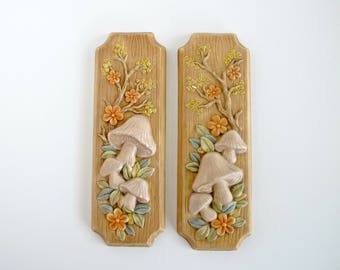 ceramic mushroom wall art