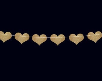 Hearts banner bridal shower decorations baby shower decorations wedding banner wedding reception decorations engagement party banner