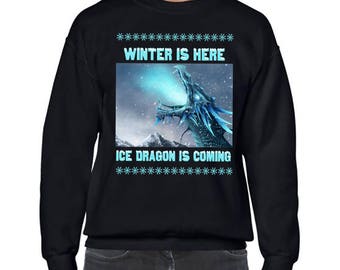 Game of Thrones, Ice Dragon, Ugly Christmas Sweater Party, Got Ugly Christmas Sweater, Ugly Sweater Party,Game of Thrones Christmas Jumper
