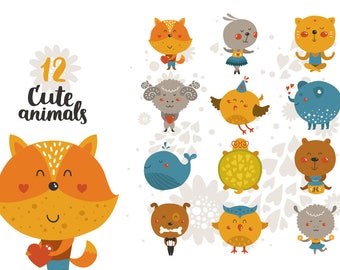 baby animals clipart cute animals pattern animal digital prints digital paper kids prints seamless patterns - Prints For Kids baby animals clipart cute animals pattern animal digital prints digital paper kids prints seamless patterns - Prints For Kids