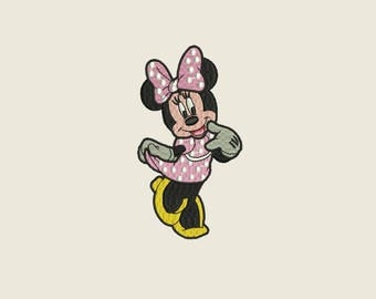 Minnie Mouse Embroidery Design - Minnie Embroidery Design - 4,5,6 inch size