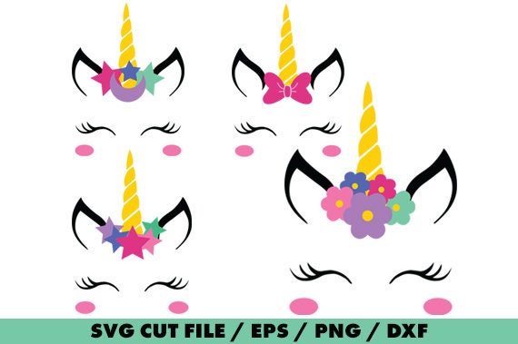 Unicorn face Unicorn face svg Unicorn silhouette Unicorn