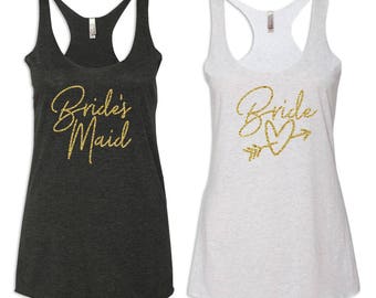 Bridesmaid shirts - Bridesmaid Tank Top - Bachelorette Party Shirts - Maid of Honor Shirt - Mother of the Bride Shirt - Bridal Party Shirt