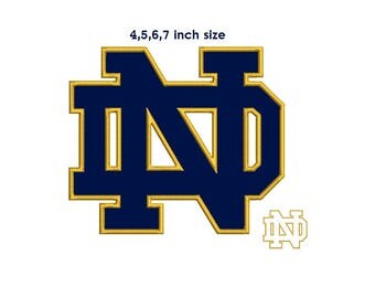 Notre Dame Applique Design - 4,5,6,7 sizes instant download