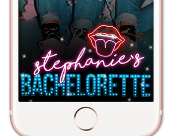 Neon Bachelorette Snapchat Filter , Custom Snapchat Geofilter, Bachelorette Snapchat Filter, Bachelorette Snapchat Geofilter, Squad Goals